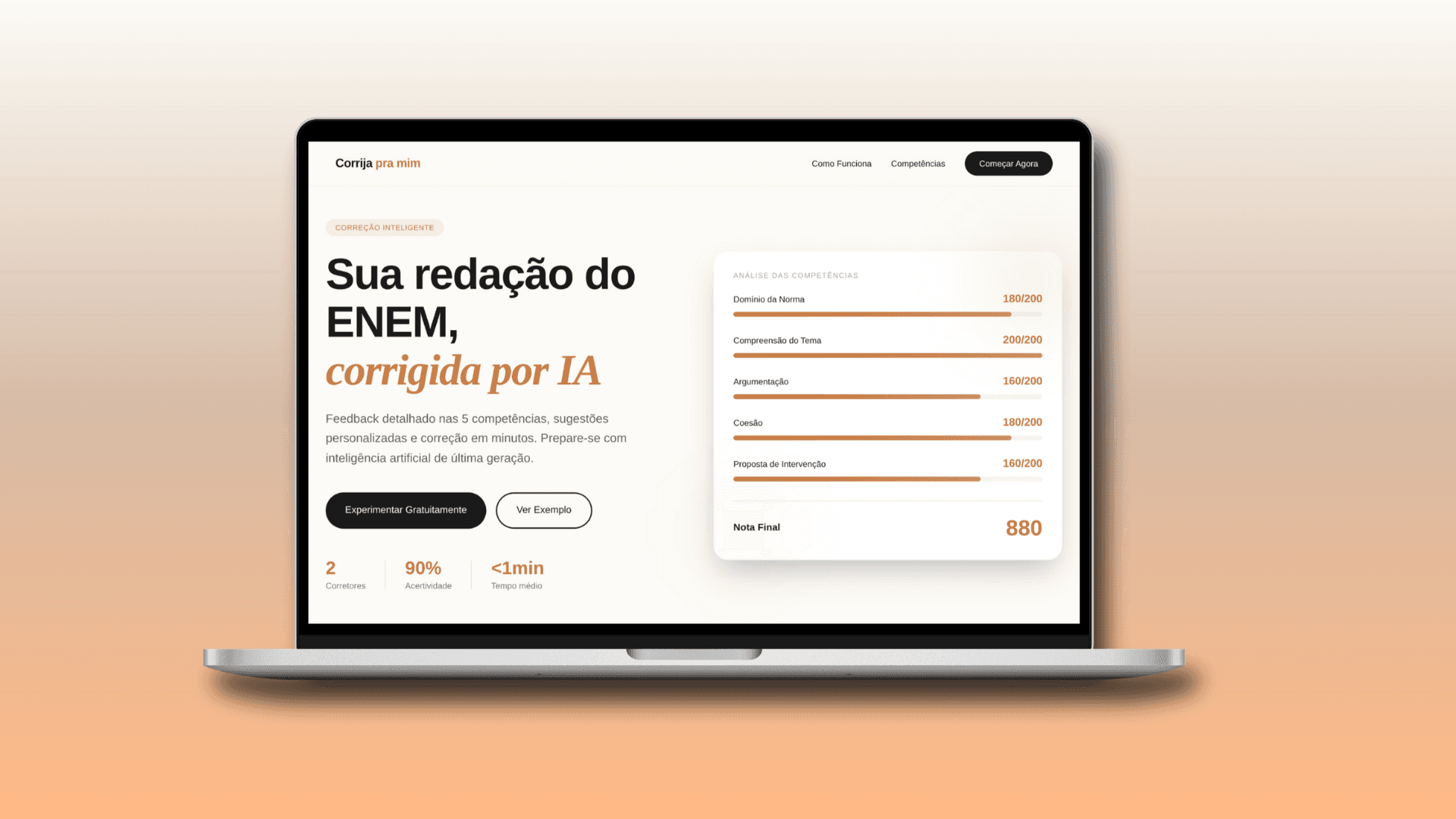Corrija pra mim
